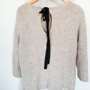 3/30$ H&M chunky knit sweater with tie at the back